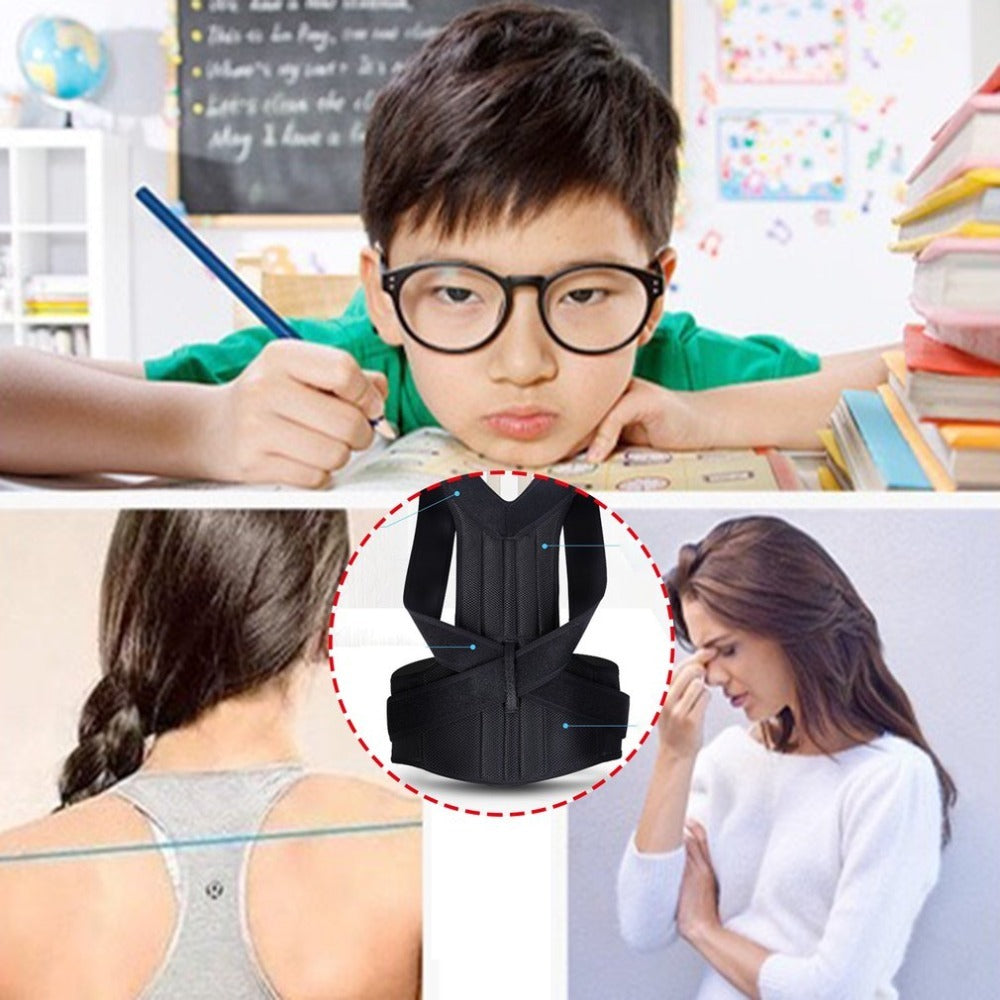 Posture Corrector Support Brace – Adjustable Spine & Back Support
